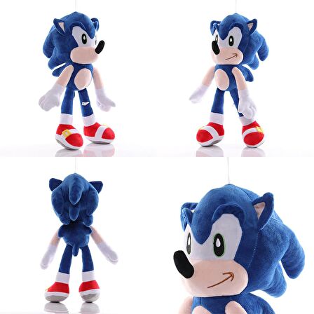 ES66088 Sonic Boom Hedgehog & Arkadaşları Figür Peluş Oyuncak Büyük Boy Kirpi Sonic 28 cm.