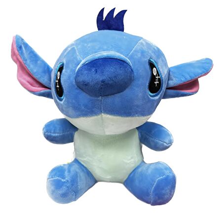 İthal Kumaş Yumuşak Dokulu Lilo & Stitch Stiç Anime Figür Peluş Oyuncak Uyku & Oyun Arkadaşı 27 cm.