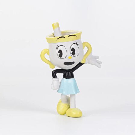 Fincan Kafalar Cuphead Mugman Ms. Chalice Devil King Dice Elder Kettle 6’lı Oyuncak Karakter Seti
