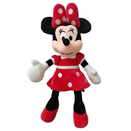 Miki Fare Mickey Mouse Minnie Mouse Figür Peluş Oyuncak Uyku & Oyun Arkadaşı Orta Boy 30 cm.