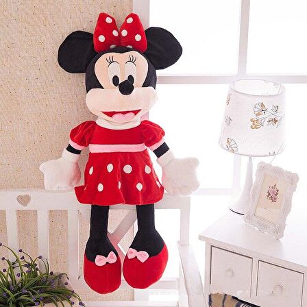 Miki Fare Mickey Mouse Minnie Mouse Figür Peluş Oyuncak Uyku & Oyun Arkadaşı Orta Boy 30 cm.