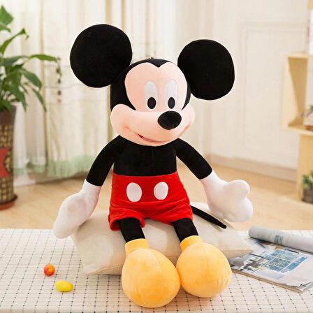 Miki Fare Mickey Mouse Minnie Mouse Figür Peluş Oyuncak Uyku & Oyun Arkadaşı Orta Boy 30 cm.