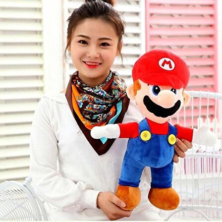 İthal Kumaş Efsane Süper Mario Kardeşler Mario Luigi Peluş Oyuncak Uyku & Oyun Arkadaşı 40 cm.