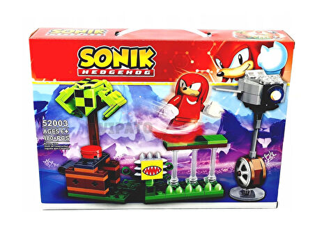 ES52003 Lego Uyumlu Kirpi Sonic Knuckles Blok Yapı Oyuncağı Mini Figür Oyuncak Seti 180 Parça