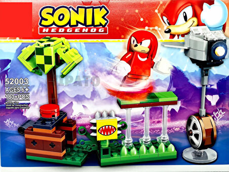 ES52003 Lego Uyumlu Kirpi Sonic Knuckles Blok Yapı Oyuncağı Mini Figür Oyuncak Seti 180 Parça