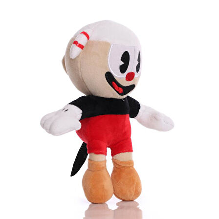 İthal Kumaş Fincan Kafalar Cuphead veya Mugman Figür Peluş Oyuncak Oyun & Uyku Arkadaşı 25 cm.