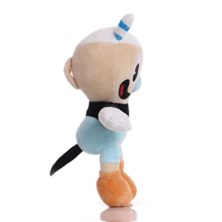 İthal Kumaş Fincan Kafalar Cuphead veya Mugman Figür Peluş Oyuncak Oyun & Uyku Arkadaşı 25 cm.