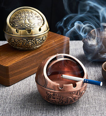 Lüks Yöresel Motifli Döküm Küllük Kül Tablası Para Anahtar Yuvası Biblo Hediyelik Dekoratif Ürün 11 