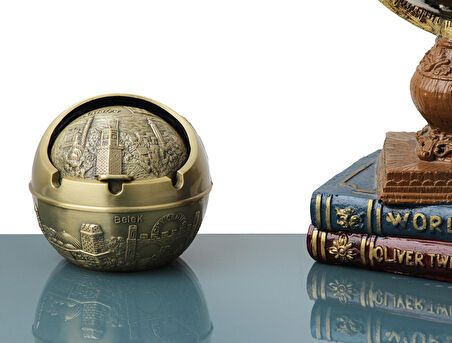 Lüks Yöresel Motifli Döküm Küllük Kül Tablası Para Anahtar Yuvası Biblo Hediyelik Dekoratif Ürün 11 