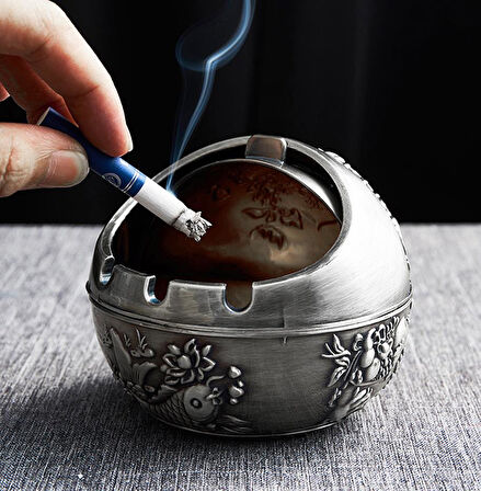 Lüks Yöresel Motifli Döküm Küllük Kül Tablası Para Anahtar Yuvası Biblo Hediyelik Dekoratif Ürün 11 