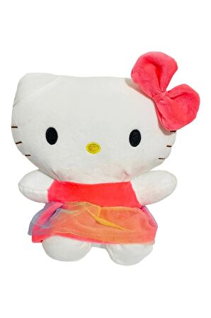 İthal Kumaş Hello Kitty Sanrio Peluş Karakter Figür Oyuncak Uyku & Oyun Arkadaşı Büyük Boy 25 cm.