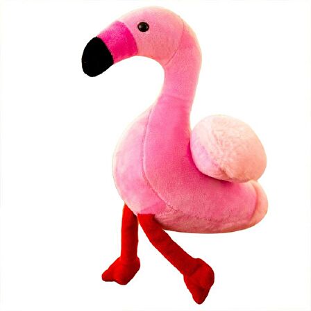 İthal Kumaş Yumuşak Dokulu Hawaii Flamingo Parti Süsleme Peluş Oyuncak Oyun & Uyku Arkadaşı 25 cm.