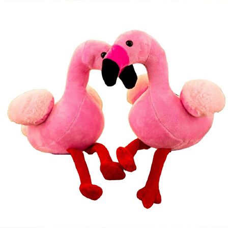 2 Adet İthal Kumaş Yumuşak Dokulu Hawaii Flamingo Parti Süsleme Peluş Oyuncak Oyun & Uyku Arkadaşı