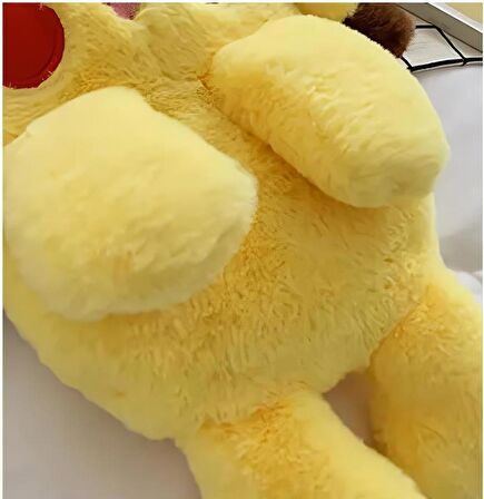 Kulakları Hareket Eden Led Işıklı Pokemon Pikachu Kulaklı Peluş Oyuncak Çanta & Uyku Arkadaşı 55 cm.