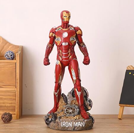 Iron Man Tony Stark Avengers Koleksiyon Karakter Figür Biblo Dekoratif & Özel Hediyelik Ürün MDL B