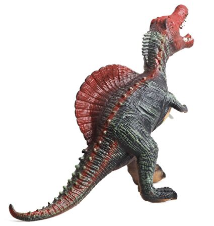 Gerçek Görünümlü Peluş Dolgulu Soft Silikon Kaplı Sesli Kükreyen Dinozor Oyuncak Büyük Spinosaurs