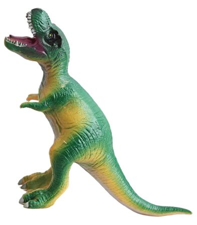 Gerçek Görünümlü Peluş Dolgulu Soft Silikon Kaplı Sesli Kükreyen Dinozor Oyuncak Büyük Boy T-Rex