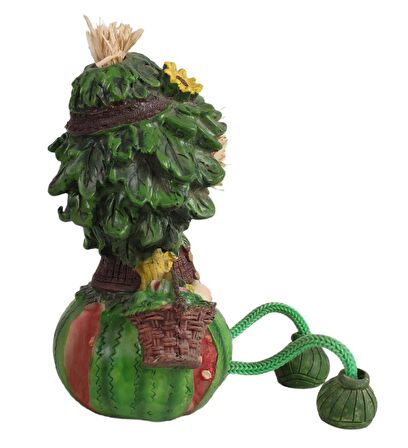 Ayakları Sallanan Karpuz Kafalar Biblo Dekoratif Obje Hediyelik Ürün Vitrin Süsü Ev Hediyesi 24 cm.