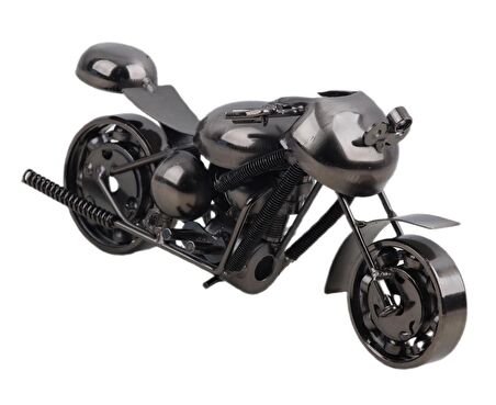 Nostaljik Retro El Yapımı Metal Motosiklet Modeli Dekoratif Biblo Vitrin Süsü Ev Yeni Yıl Hediyesi 2