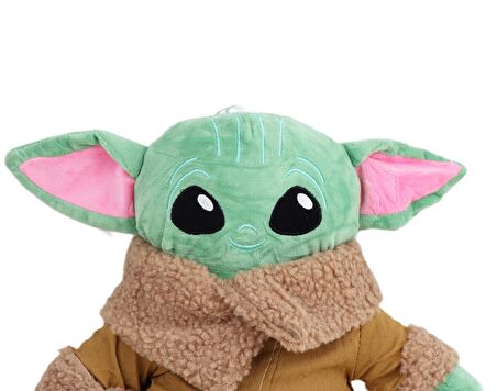 İthal Kumaş Kürklü Star Wars The Mandalorian Baby Yoda Figür Peluş Oyuncak Uyku Oyun Arkadaşı 37 cm.