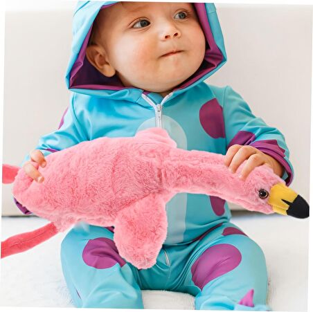 İthal Kumaş Soft Yumuşak Dokulu Flamingo Peluş Oyuncak Yastık Oyun & Uyku Arkadaşı Büyük Boy 60 cm.