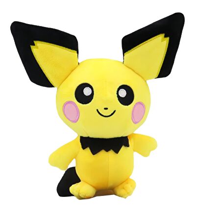 İthal Dokuma Kumaş Pokemon Go Pichu Junior Pikachu Figür Peluş Oyuncak Uyku & Oyun Arkadaşı 27 cm.