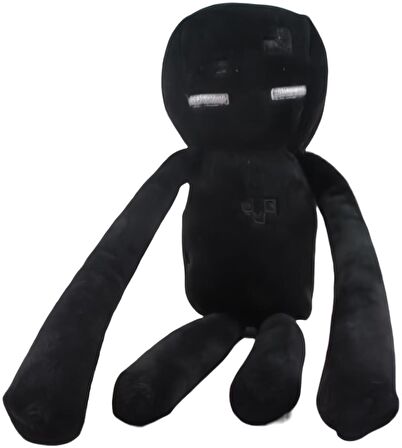 İthal Kumaş Minecraft Black Enderman Karakter Figür Peluş Oyuncak Uyku & Oyun Arkadaşı 37 cm.