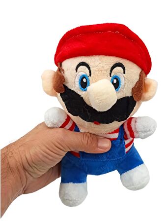 İthal Kumaş Süper Mario Kardeşler Mario Luigi 2'li Set Figür Peluş Oyuncak Uyku Oyun Arkadaşı 20 cm.