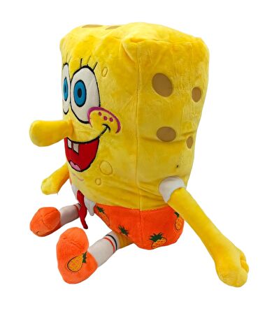 İthal Kumaş Renkli 3 Boyutlu Sünger Bob Figür Peluş Oyuncak Çeşitleri Uyku & Oyun Arkadaşı DEV 70 cm