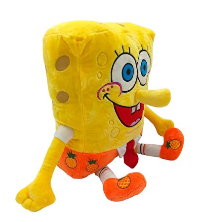 İthal Kumaş Renkli 3 Boyutlu Sünger Bob Figür Peluş Oyuncak Çeşitleri Uyku & Oyun Arkadaşı DEV 70 cm