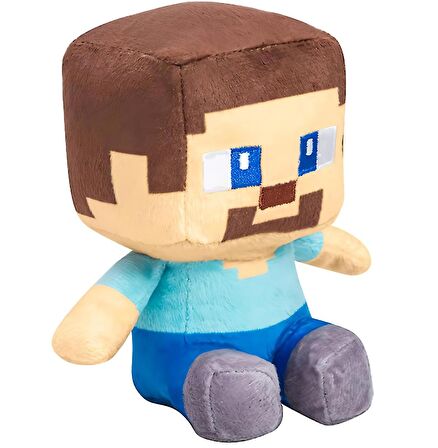 İthal Kumaş Minecraft Anime Stil Steve 2 Karakter Figür Peluş Oyuncak Uyku & Oyun Arkadaşı 25 cm.