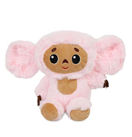 İthal Kumaş Sesli Müzikli Sevimli Maymun Cheburashka Figür Peluş Oyuncak Uyku & Oyun Arkadaşı 23 cm.