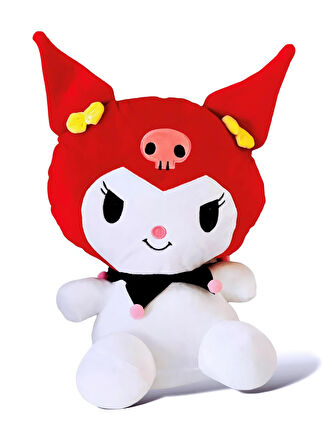 İthal Kumaş My Melody Kuromi Hello Kitty Sanrio Peluş Oyuncak Oyun & Uyku Arkadaşı Büyük Boy 45 cm.