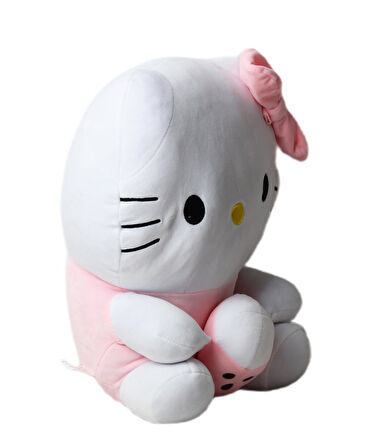 İthal Kumaş Hello Kitty Sanrio Karakter Figür Peluş Oyuncak Oyun & Uyku Arkadaşı Büyük Boy 42 cm.