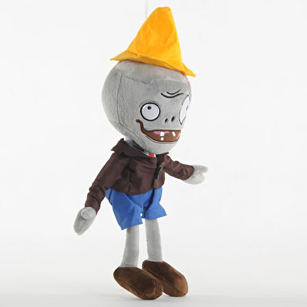 İthal Kumaş Plants vs. Zombies PVZ Serisi Sesli Karakter Figür Peluş Oyuncak Conehead Zombie 28 cm.