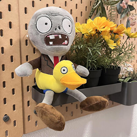 İthal Kumaş Plants vs. Zombies PVZ Serisi Sesli Karakter Figür Peluş Oyuncak Ducky Tube Zombie 28 cm