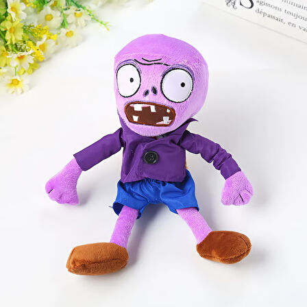 İthal Kumaş Plants vs. Zombies PVZ Serisi Sesli Karakter Figür Peluş Oyuncak Hypnotized Zombie 28 cm