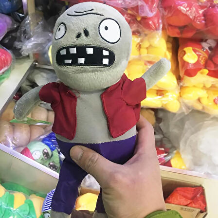 İthal Kumaş Plants vs. Zombies PVZ Serisi Sesli Karakter Figür Peluş Oyuncak Imp Zombie 28 cm.