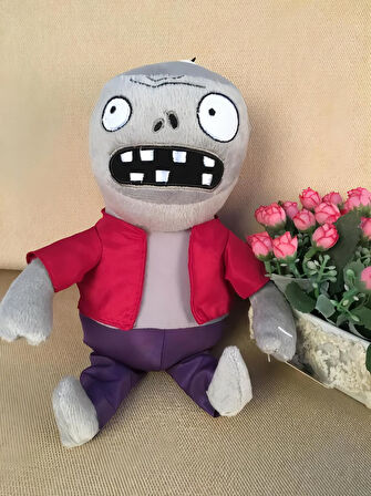 İthal Kumaş Plants vs. Zombies PVZ Serisi Sesli Karakter Figür Peluş Oyuncak Imp Zombie 28 cm.