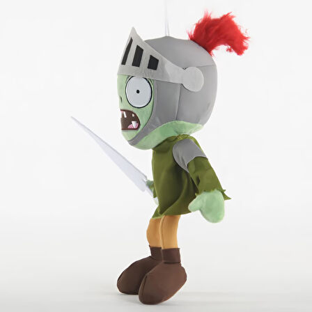 İthal Kumaş Plants vs. Zombies PVZ Serisi Sesli Karakter Figür Peluş Oyuncak Knight Zombie 28 cm.