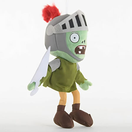 İthal Kumaş Plants vs. Zombies PVZ Serisi Sesli Karakter Figür Peluş Oyuncak Knight Zombie 28 cm.