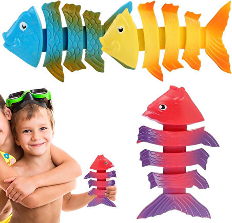 DivingFish Çocuklar İçin Su Altı Dalış Balık Oyuncak Seti Havuz Küvet Yaz Eğlencesi Yüzme Aktivitesi