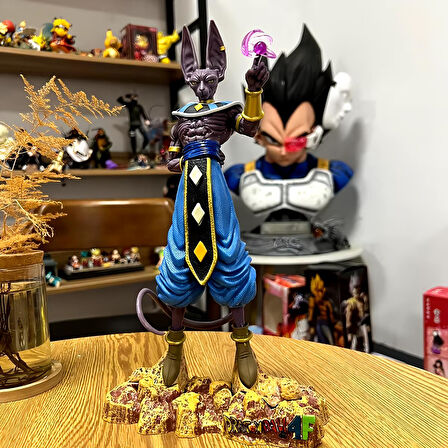 Dragon Ball Anime Beerus Birusu Mitolojik Karakter Figür Oyuncak Koleksiyonluk Dekoratif Biblo 30 cm