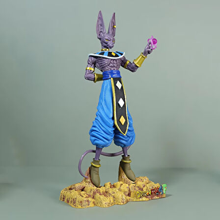 Dragon Ball Anime Beerus Birusu Mitolojik Karakter Figür Oyuncak Koleksiyonluk Dekoratif Biblo 30 cm