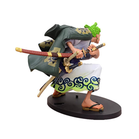 One Piece Anime Roronao Zoro Kimonolu Karakter Figür Oyuncak Koleksiyonluk Dekoratif Biblo 16 cm.