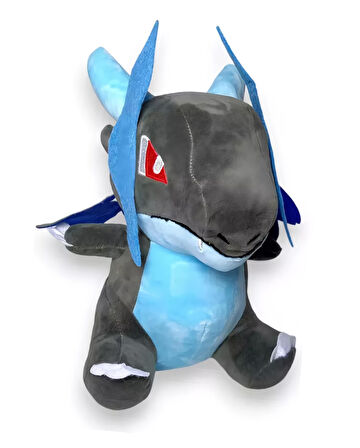 İthal Kumaş Sesli Pokemon Go Mega Charizard Anime Figür Peluş Oyuncak Uyku & Oyun Arkadaşı 23 cm.