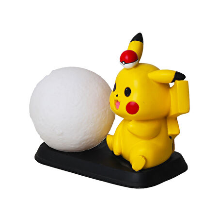 Pokemon Pikachu Gece Lambası Biblo Ev Ofis Yeni Yıl Doğum Günü Hediyesi Vitrin Süsü Dekoratif Obje