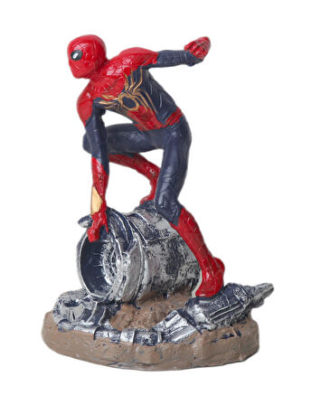 Spiderman Örümcek Adam Koleksiyon Karakter Figür Biblo Doğum Günü Ev Ofis Yeni Yıl Hediyesi 18 cm.