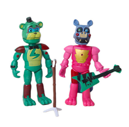 Five Nights at Freddy's FNAF Eklemli Sökülür Takılır 2’li Figür Oyuncak Seti G. Freddy 2 & Pigpatch