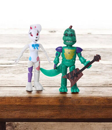 Five Nights at Freddy's FNAF Eklemli Sökülür Takılır Oyuncak Seti Glamrock Montgomery & Vanny Rabbit